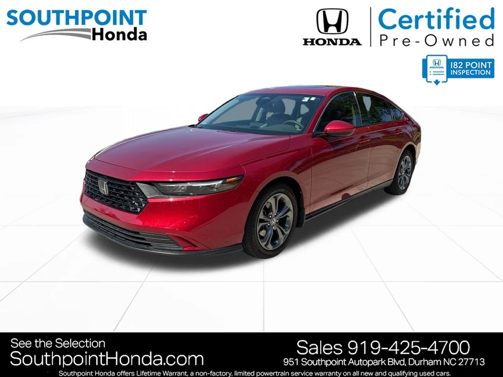 Certified Used 2024 Radiant Red Metallic Honda EX image 3