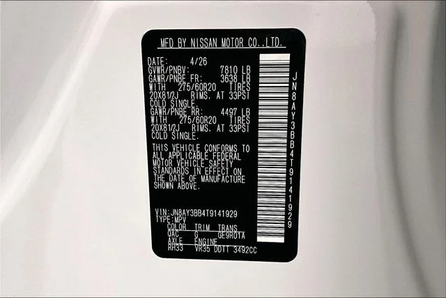 New 2026 Aspen White Tricoat Nissan SL image 41
