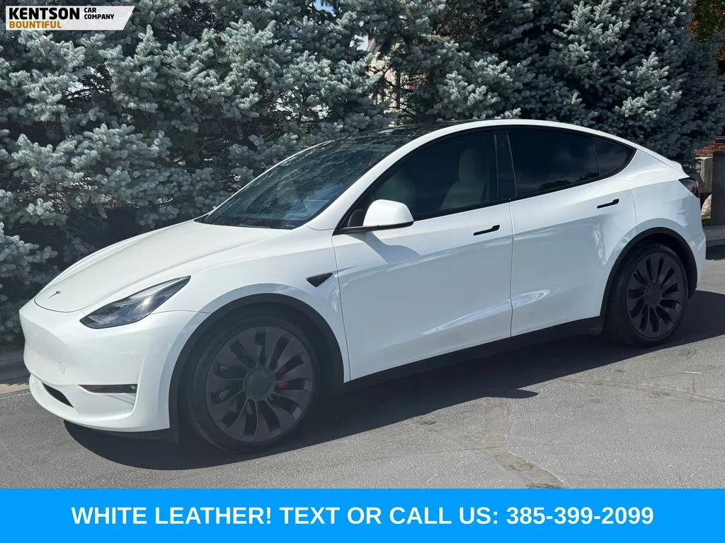 Used 2023 White Tesla Performance image 1
