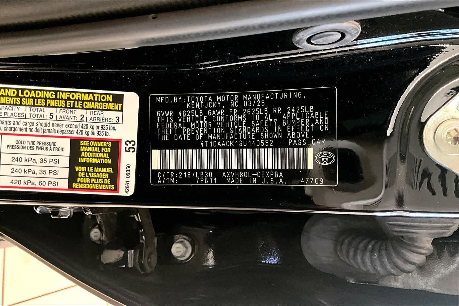 Used 2025 Midnight Black Metallic Toyota XSE image 32
