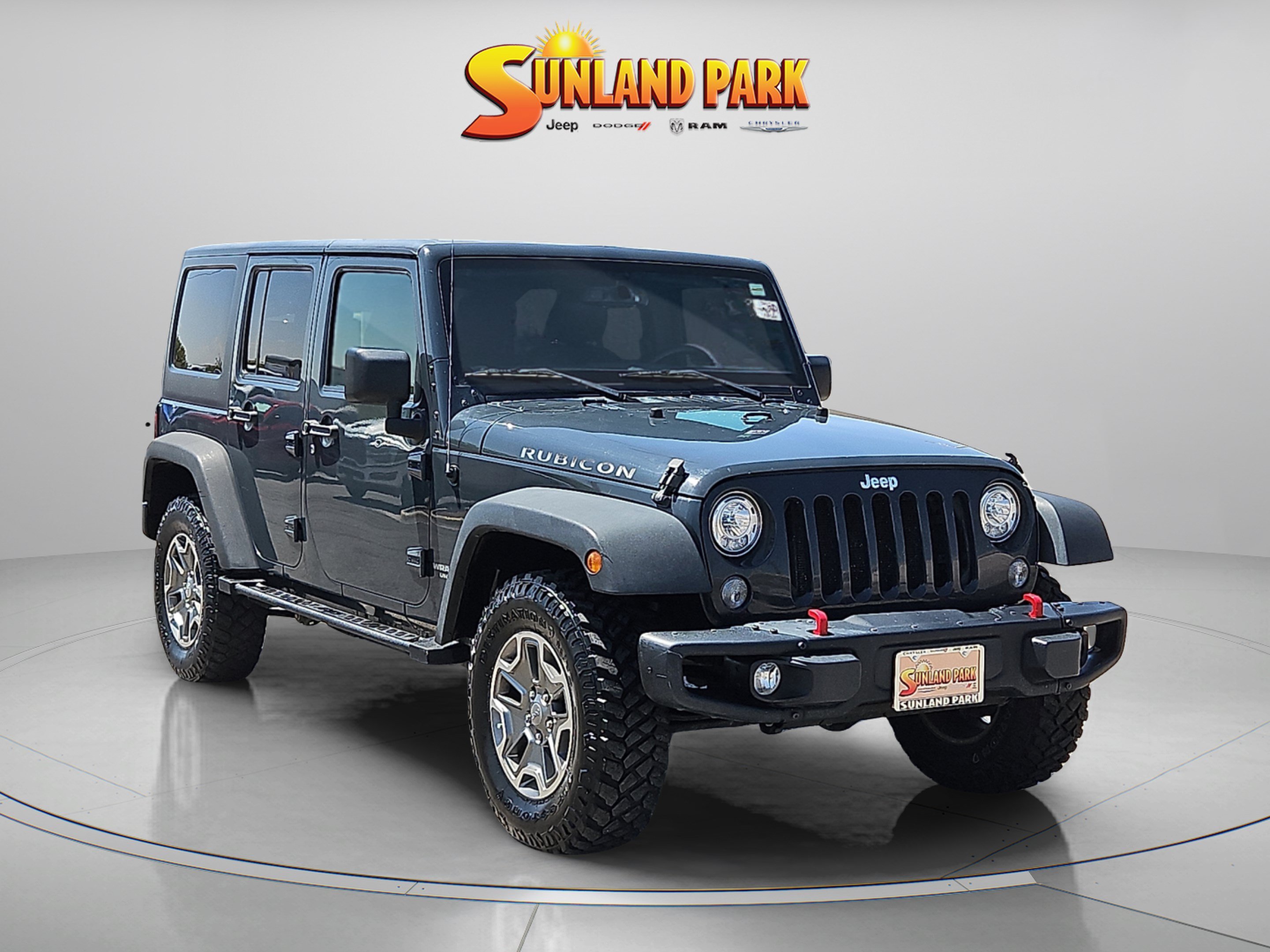 Used 2017 Rhino Clearcoat Jeep Unlimited Rubicon image 1