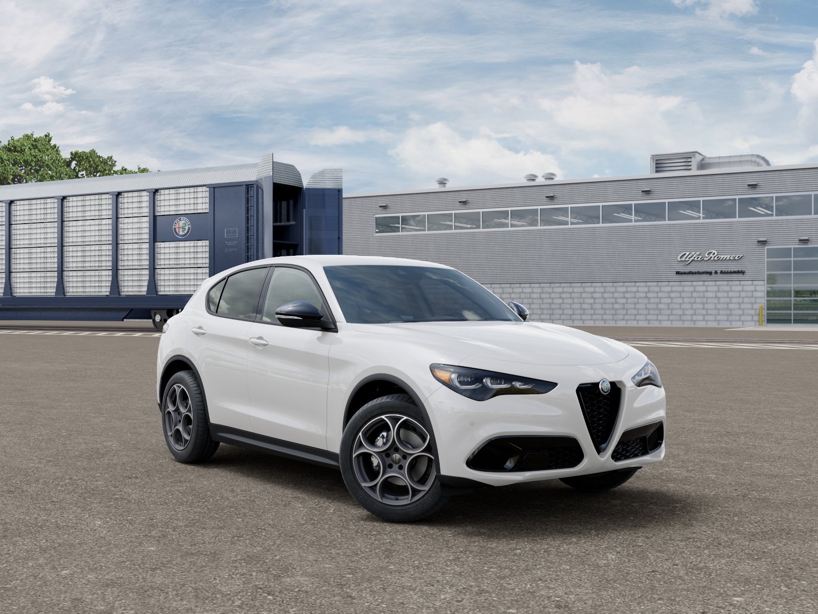 New 2026 Milano White Exterior Paint Alfa Romeo Base image 3