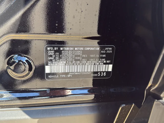 New 2026 Black Mitsubishi SEL image 32