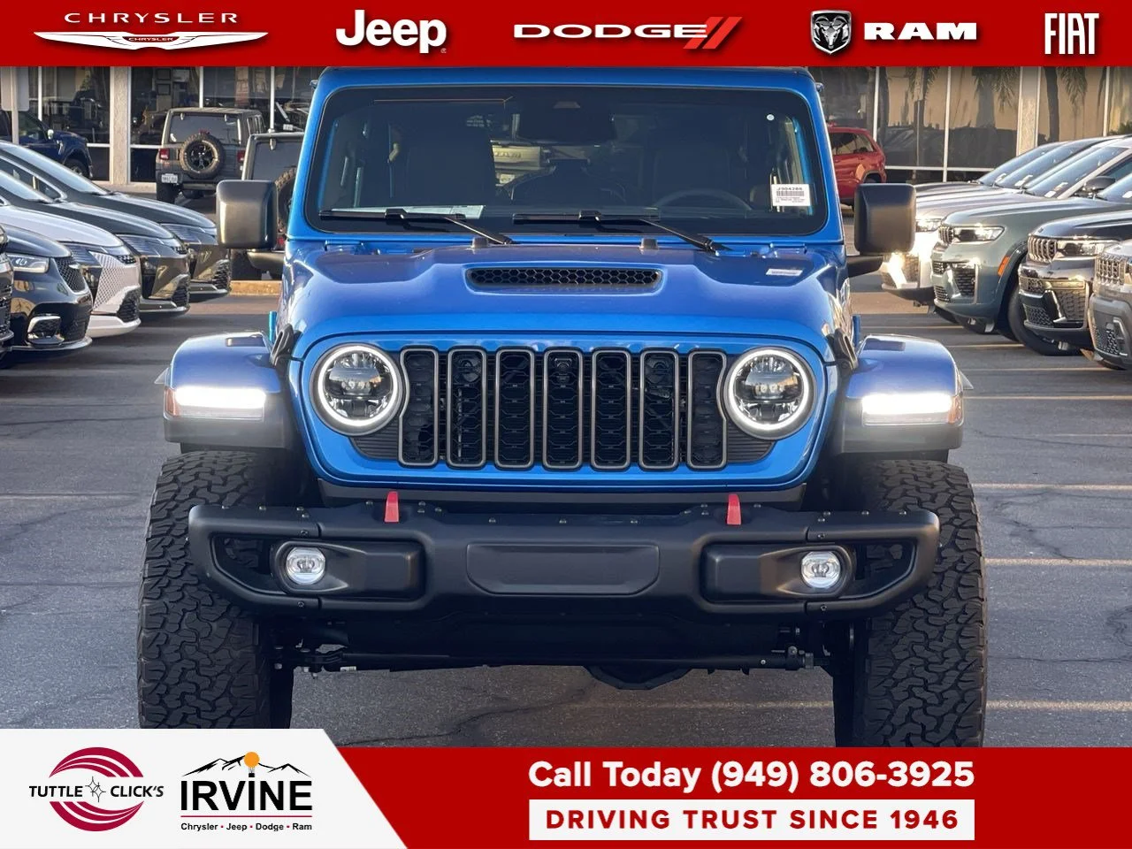 New 2026 Hydro Blue Pearl-Coat Exterior Paint Jeep Rubicon X image 8