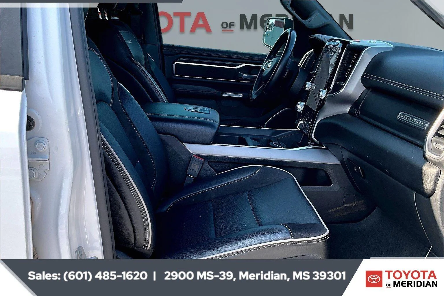 Used 2023 Ivory White Tri-Coat Pearlcoat Ram Laramie image 6
