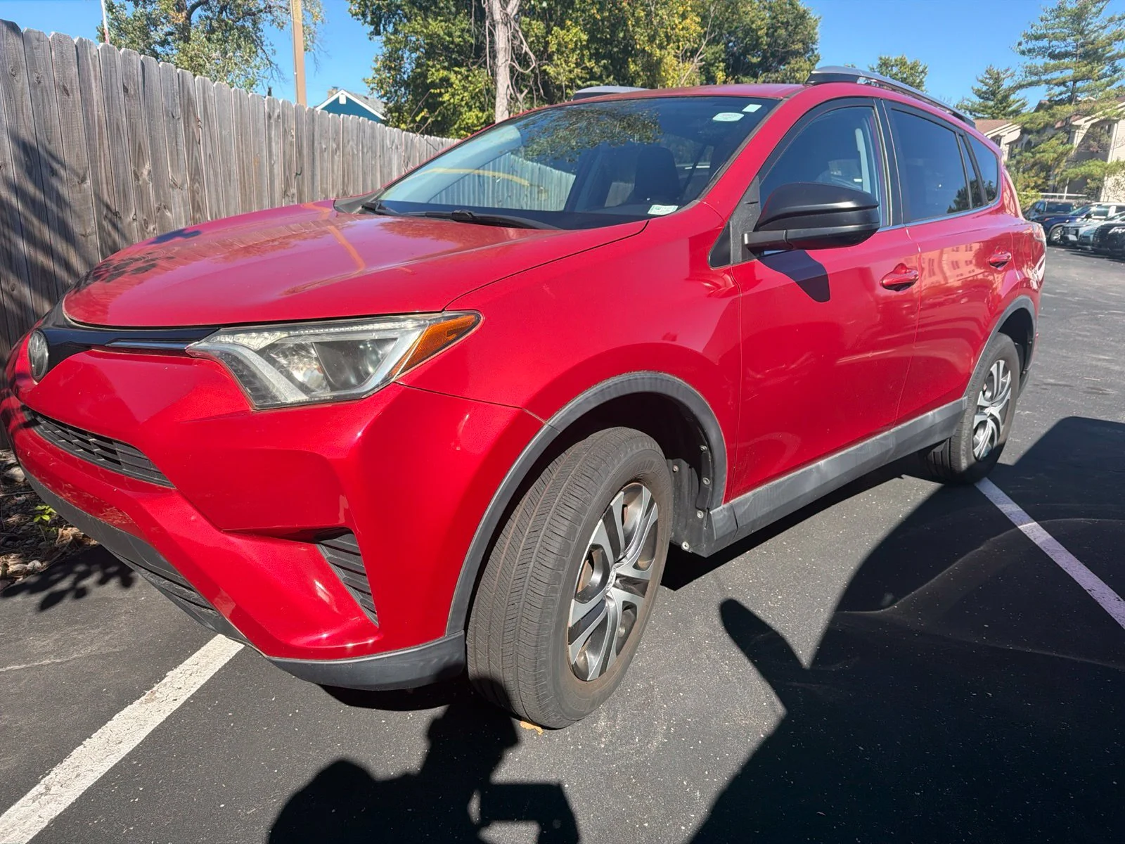 Used 2017 Red Toyota LE image 1