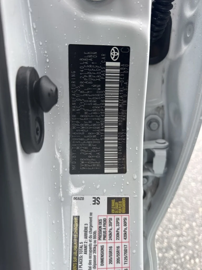 Used 2025 White Toyota LE image 32