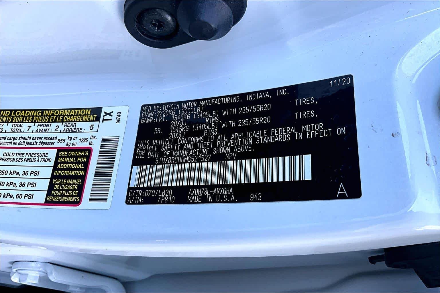 Used 2021 Blizzard Pearl Toyota Hybrid Limited image 34