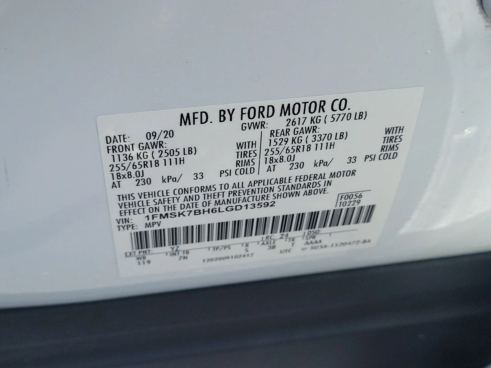Certified Used 2020 White Ford Base image 30