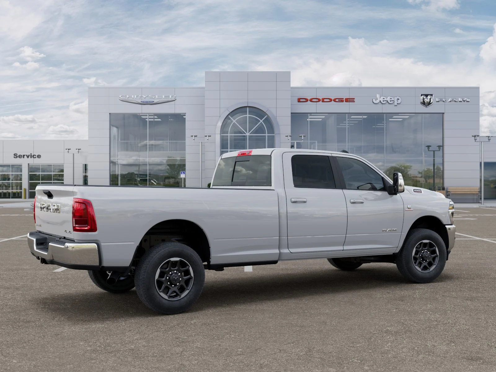 New 2026 Bright White Clear-Coat Exterior Paint RAM Laramie image 32
