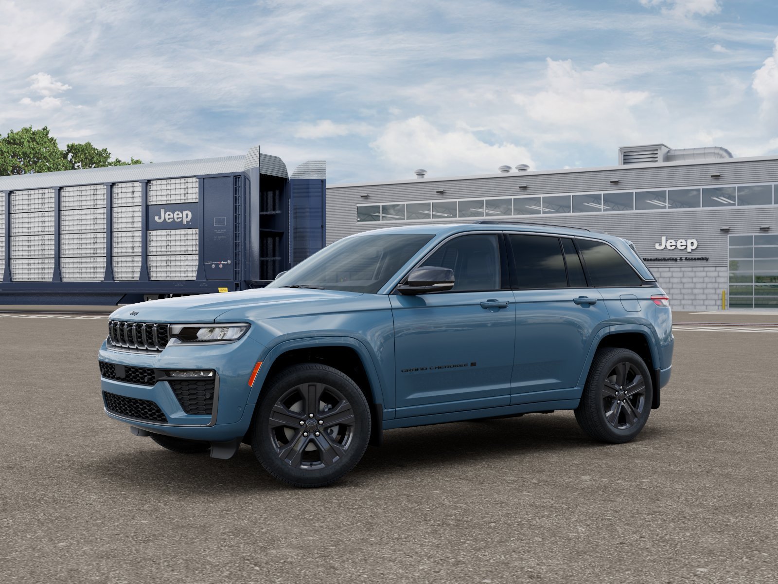New 2027 Steel Blue Paint Jeep Limited image 1