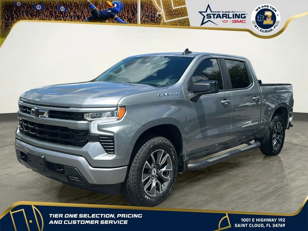 Used 2024 Sterling Gray Metallic Chevrolet RST image 1