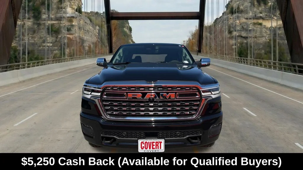 New 2026 Diamond Black Crystal Pearl-Coat Exterior Paint RAM Limited image 2