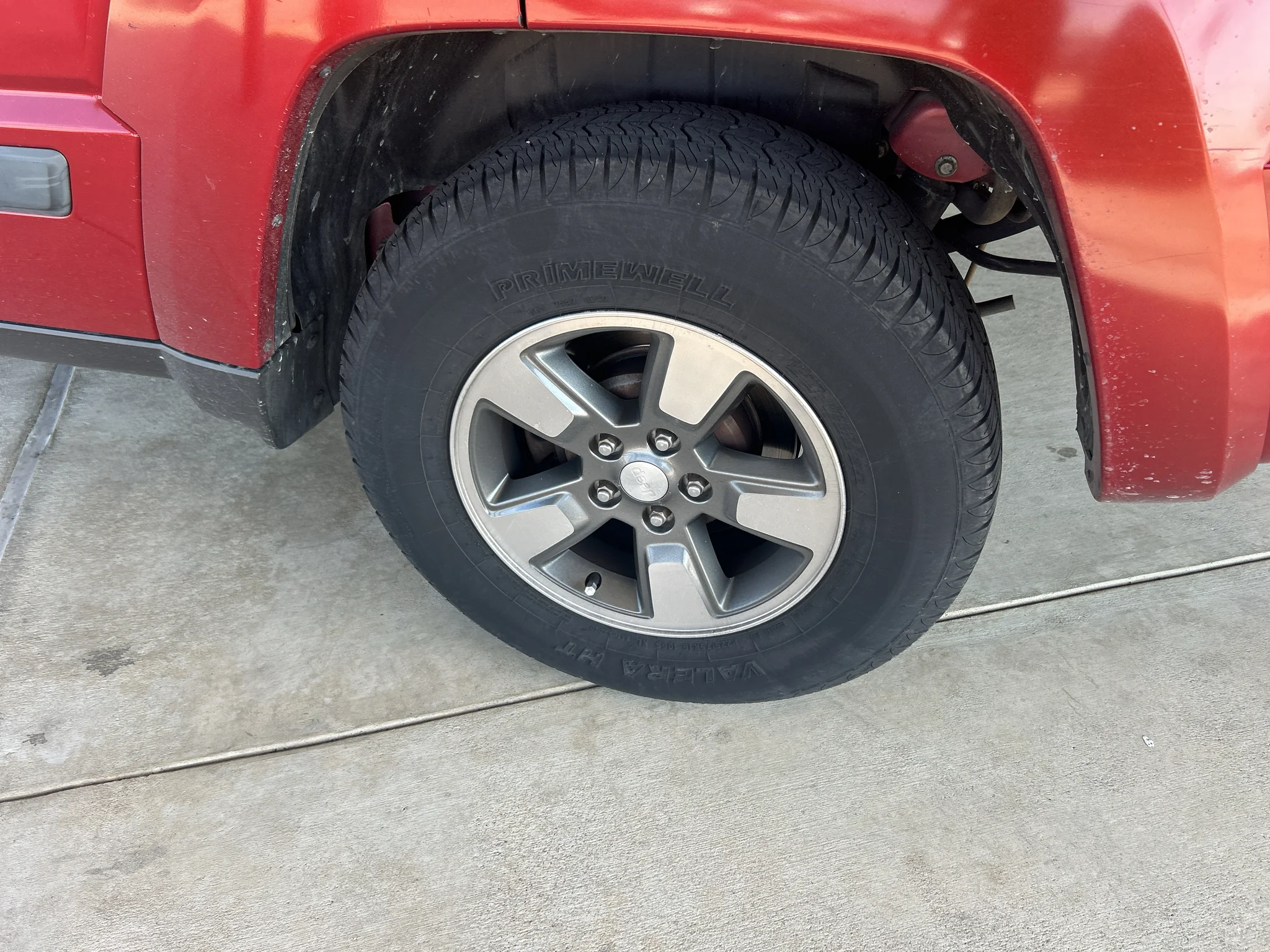 Used 2008 Inferno Red Crystal Pearlcoat Jeep Sport image 16