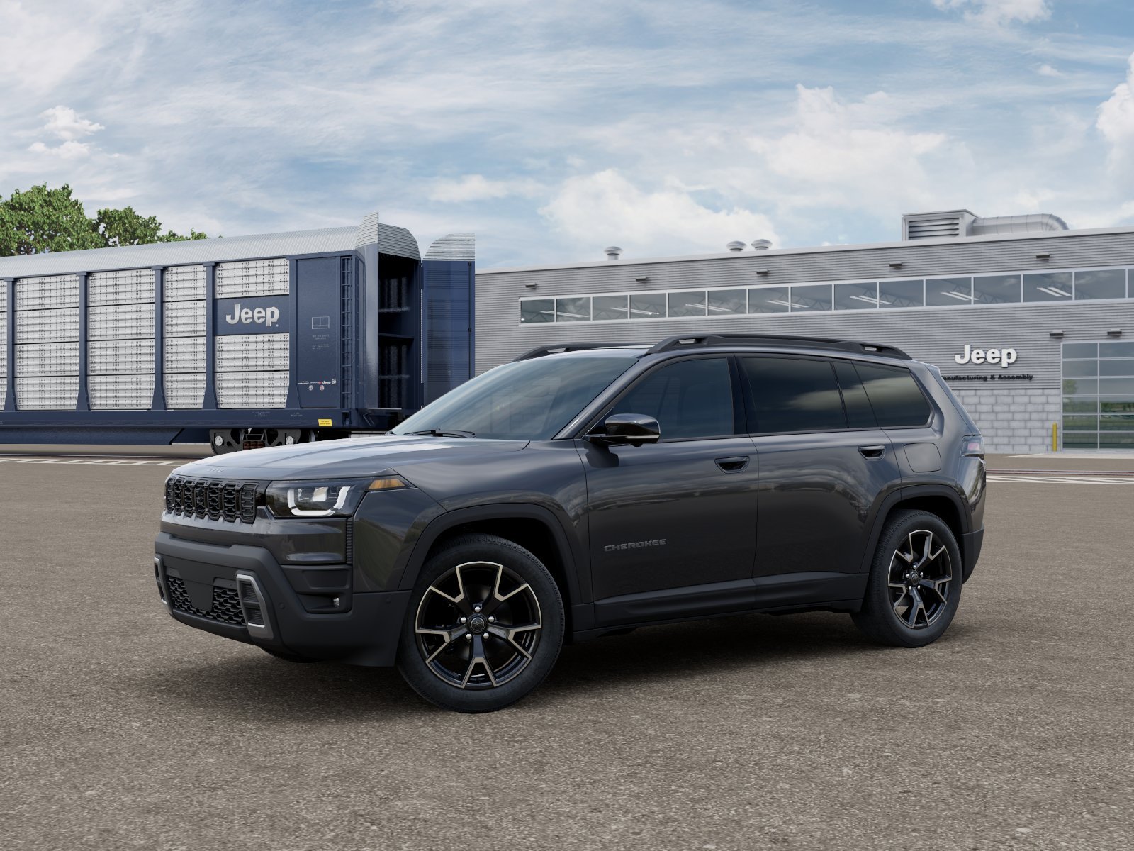 New 2026 Sting-Gray Clear-Coat Exterior Paint Jeep Overland 4x4 image 10