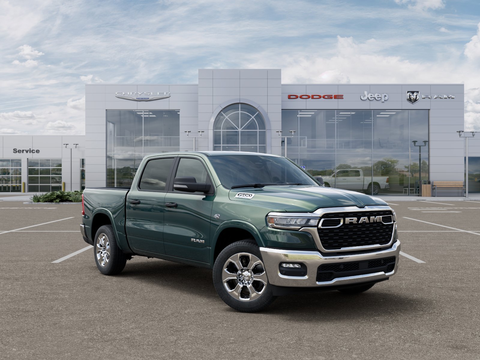 New 2026 Serrano-Green Metallic Exterior Paint RAM Big Horn/Lone Star image 31