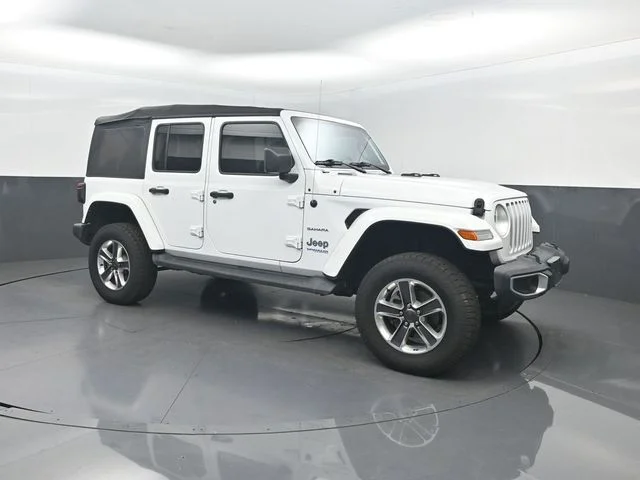 Used 2021 White Jeep Unlimited Sahara 4xe image 23