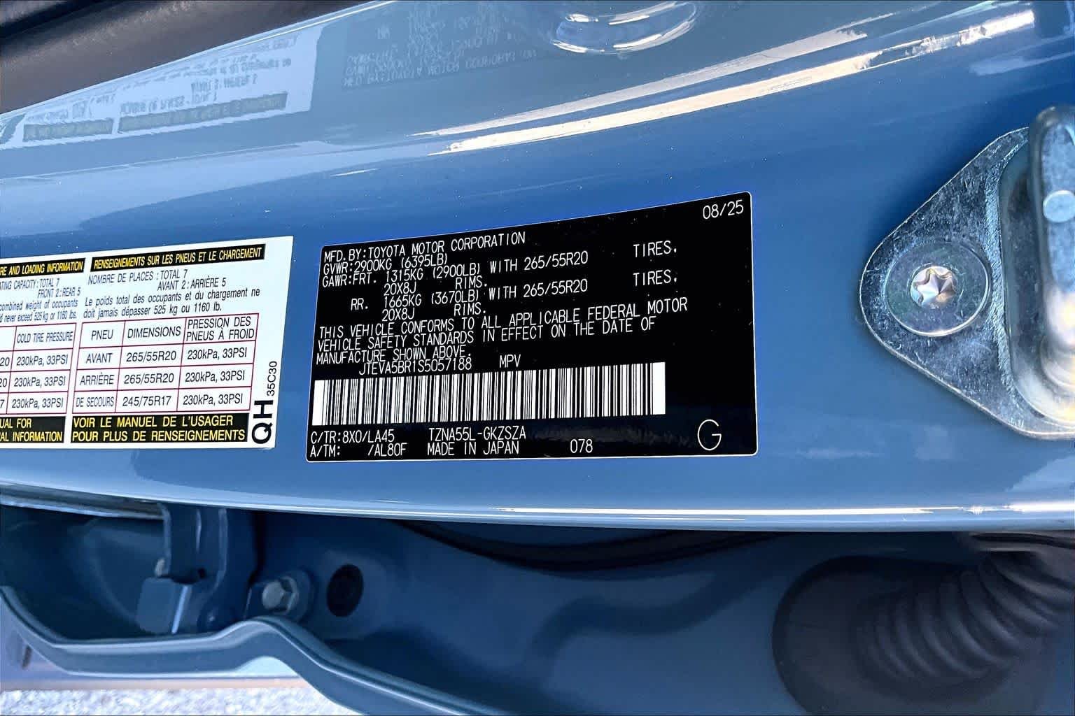 Used 2025 Heritage Blue Toyota Limited image 37