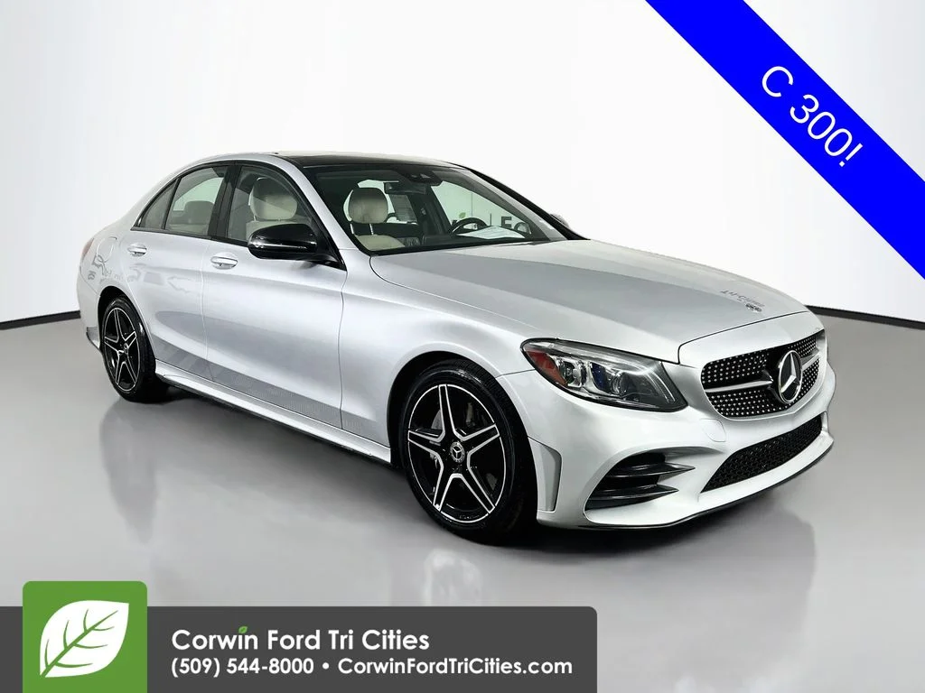 Used 2020 Iridium Silver Metallic Mercedes-Benz C 300 image 1