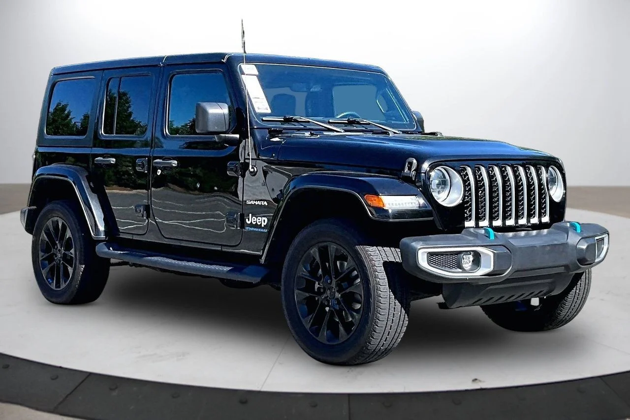 Certified Used 2023 Black Jeep Sahara 4xe image 2