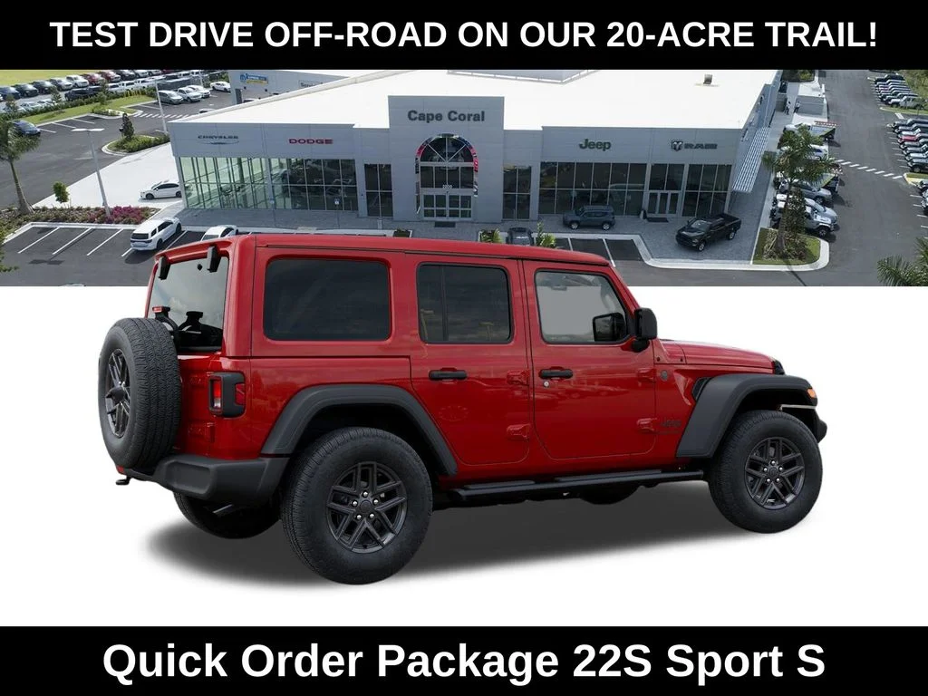 New 2026 Firecracker Red Clear-Coat Exterior Paint Jeep Sport S image 4