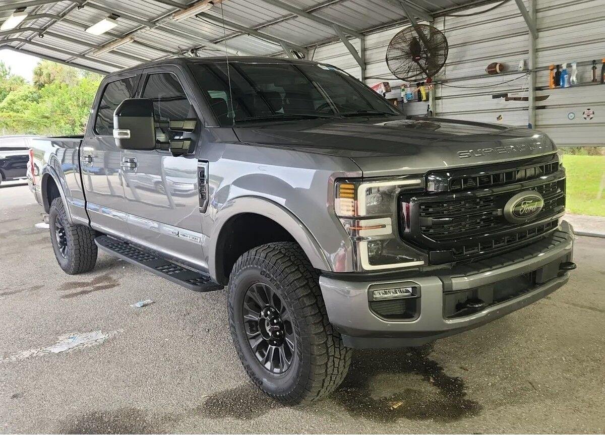 Used 2021 Carbonized Gray Ford LARIAT image 2