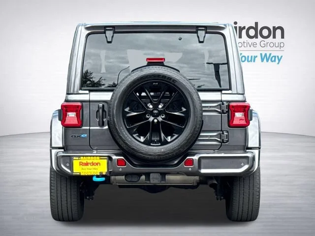 Used 2021 Granite Crystal Metallic Clearcoat Jeep Unlimited Sahara High Altitude 4xe image 5
