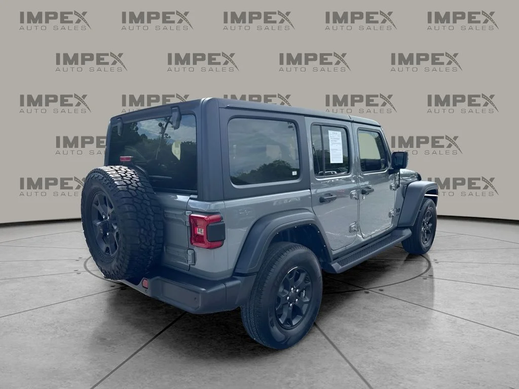 Used 2022 Gray Jeep Unlimited Sport S image 3