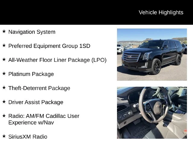 Used 2019 Black Cadillac Platinum Edition image 8