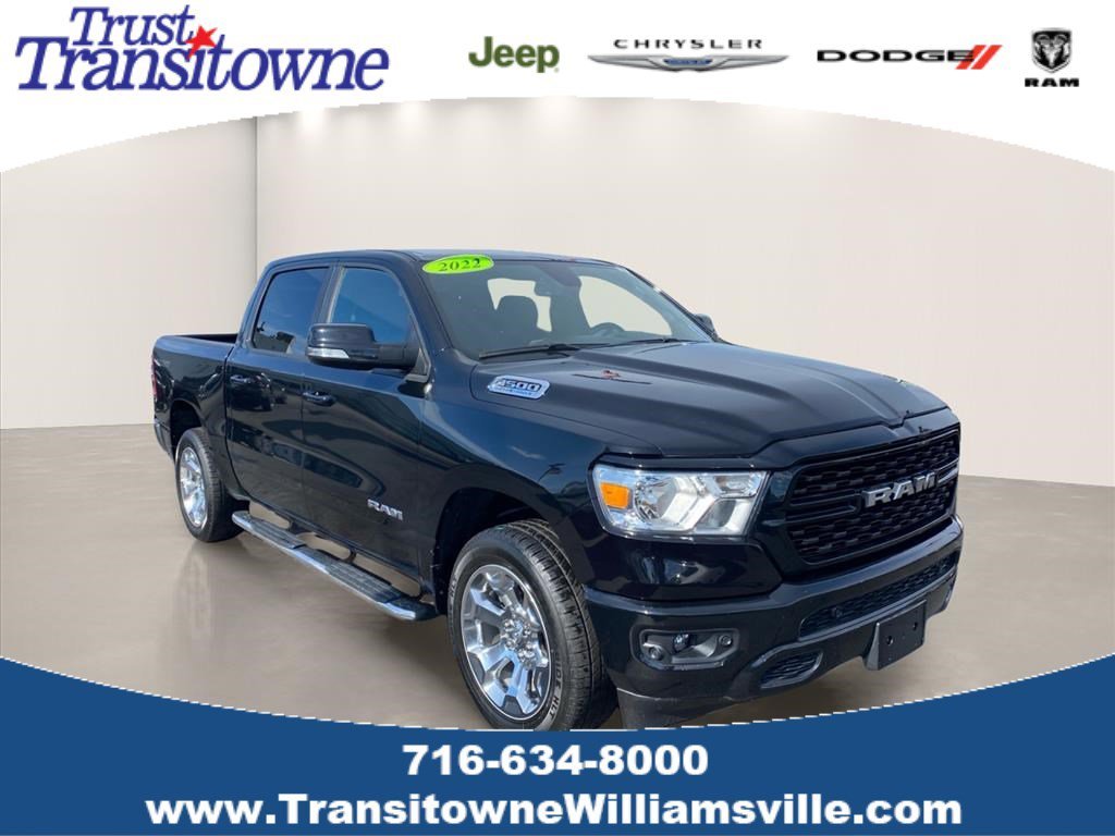 Used 2022 Diamond Black Crystal Pearlcoat Ram Big Horn image 1