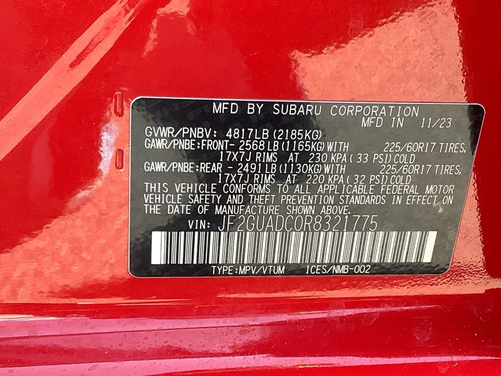 Used 2024 Red Subaru Premium image 20
