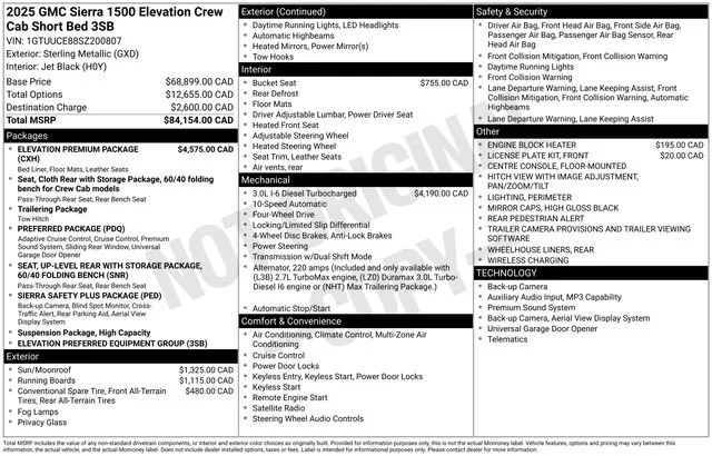 Certified Used 2025 Sterling Metallic GMC Elevation image 34