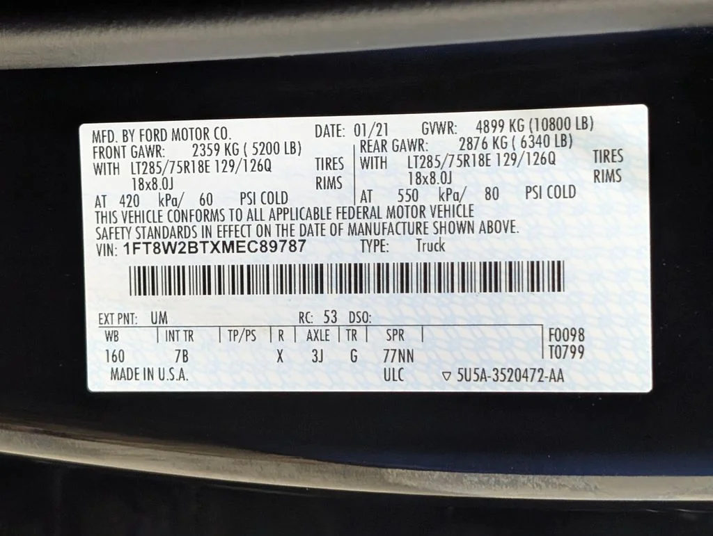 Certified Used 2021 Agate Black Metallic Ford Platinum image 30