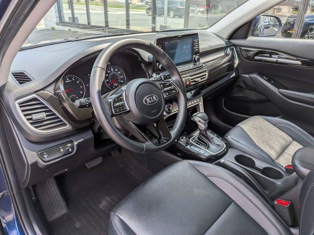 Used 2021 Blue Kia EX image 12