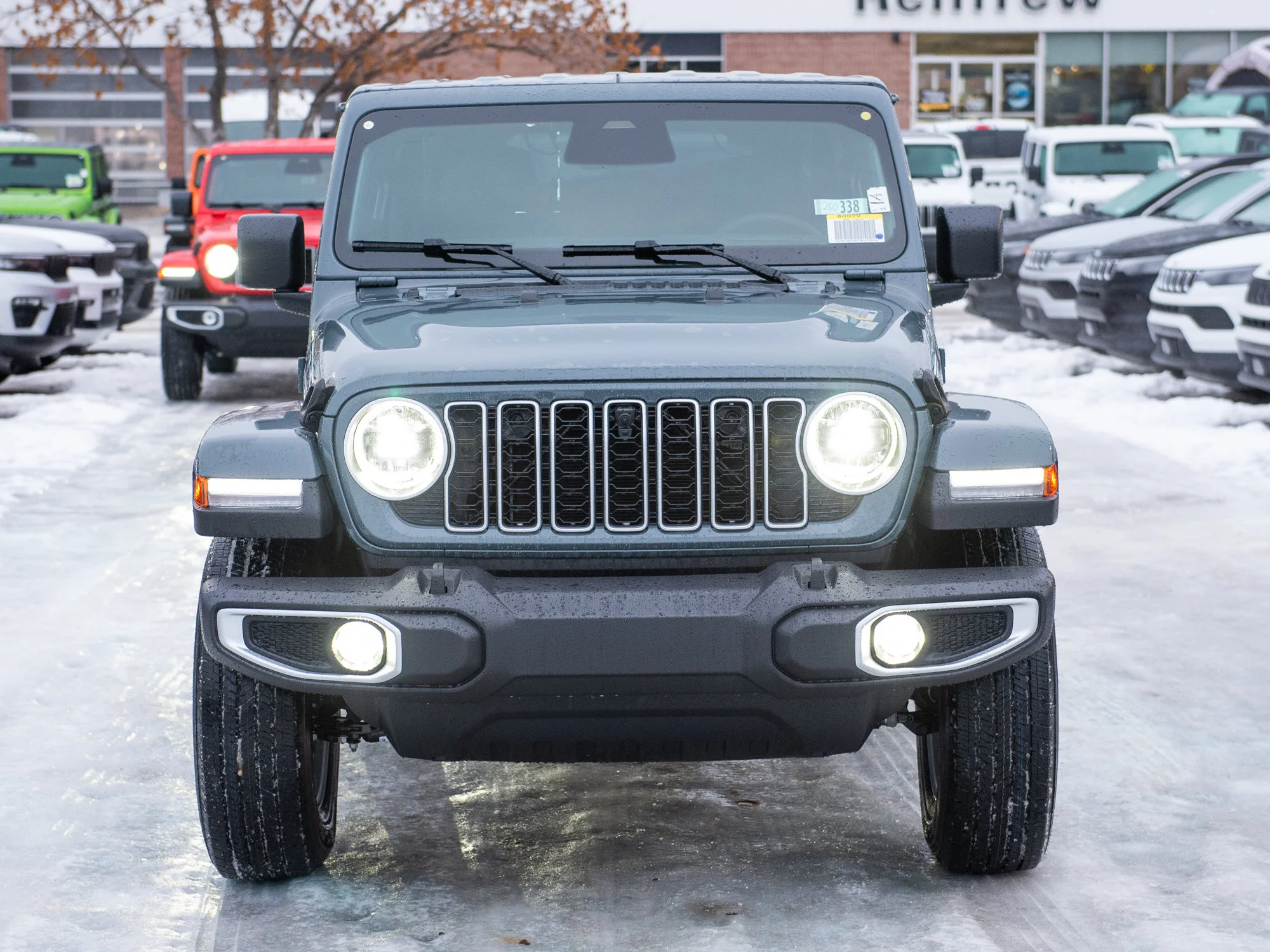 Used 2026 Dark blue Jeep Sahara* 4 Door 4x4, McKinley Leather Seats, Safety Group, Off Road Camera image 10