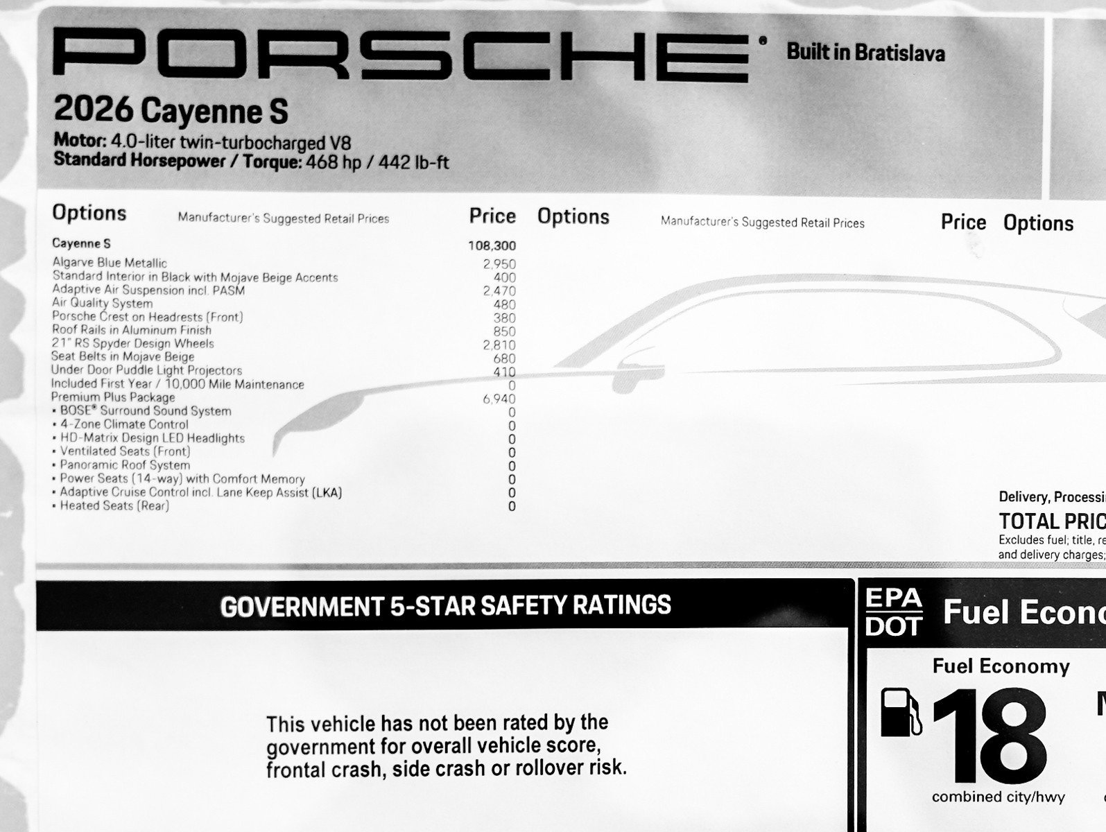 New 2026 ALGARVE BLUE Porsche S image 28