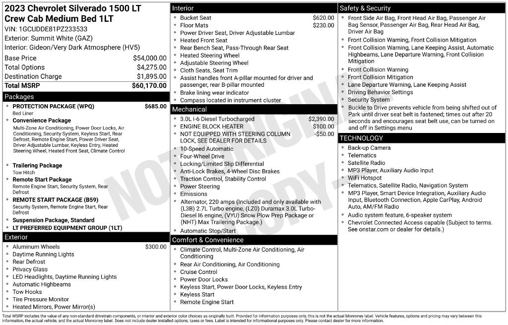 Used 2023 White Chevrolet LT image 21