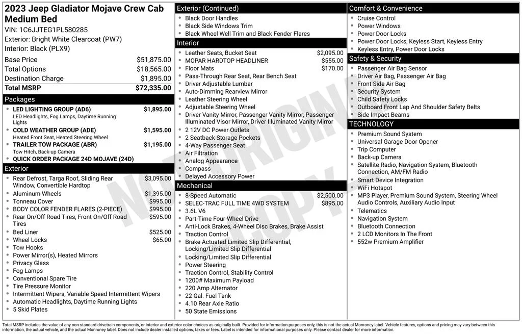 Used 2023 White Jeep Mojave image 39