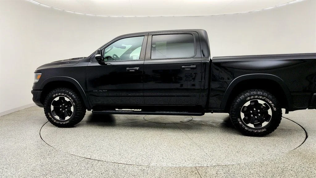 Used 2022 Diamond Black Crystal Pearlcoat Ram Rebel 4x4 Crew Cab 5
