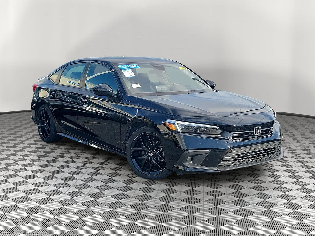 Certified Used 2024 Crystal Black Pearl Honda Sport image 1