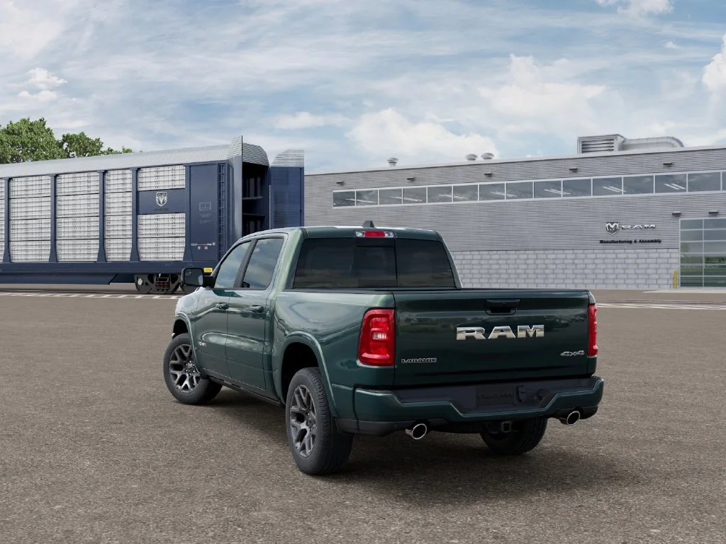 New 2027 Serrano-Green Metallic Exterior Paint RAM Laramie image 3