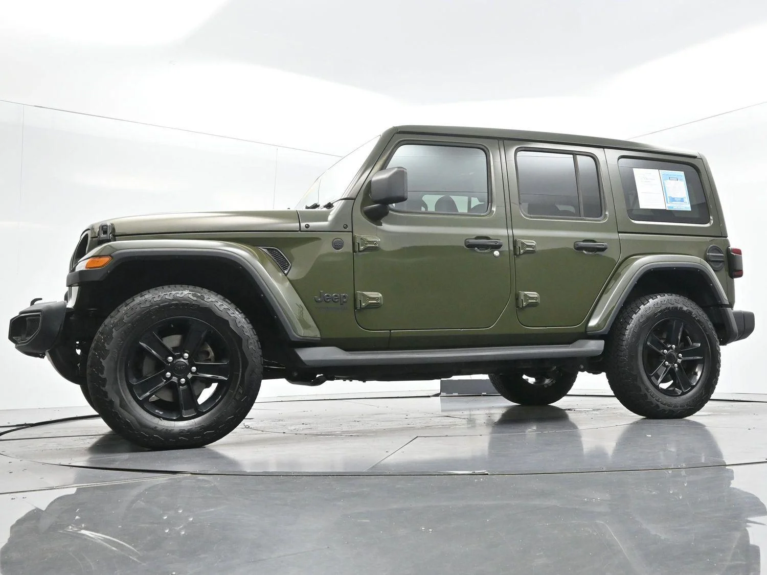 Used 2022 Sarge Green Clearcoat Jeep Unlimited Sahara Altitude image 49