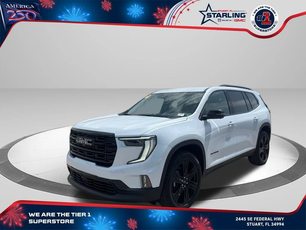 New 2026 Glacier White Tricoat GMC Elevation image 1