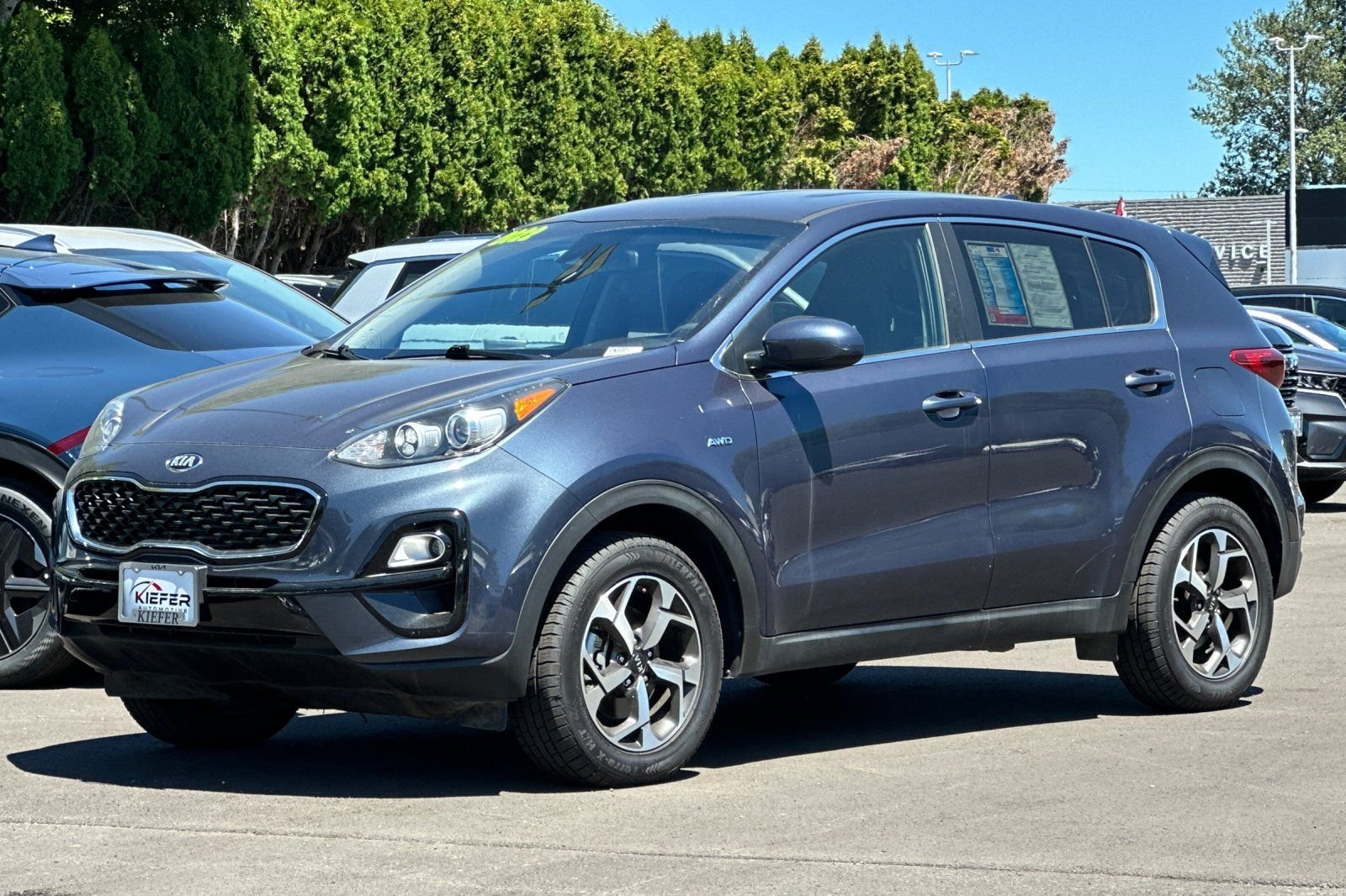 Used 2022 Blue Kia LX image 8