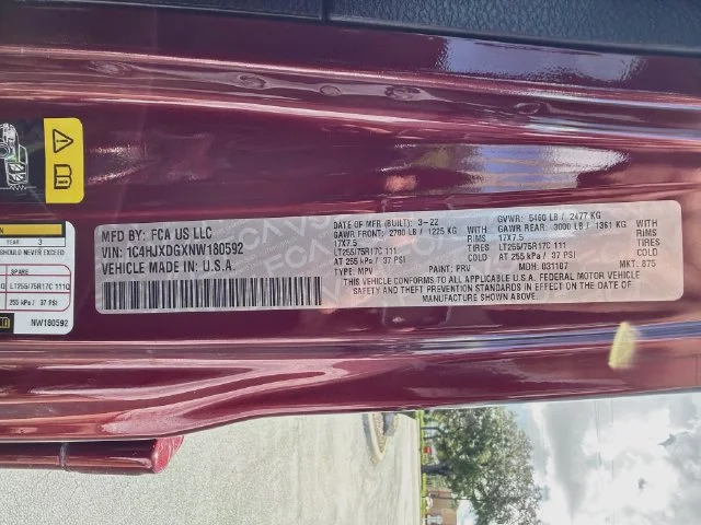 Certified Used 2022 Red Jeep Unlimited Willys image 34
