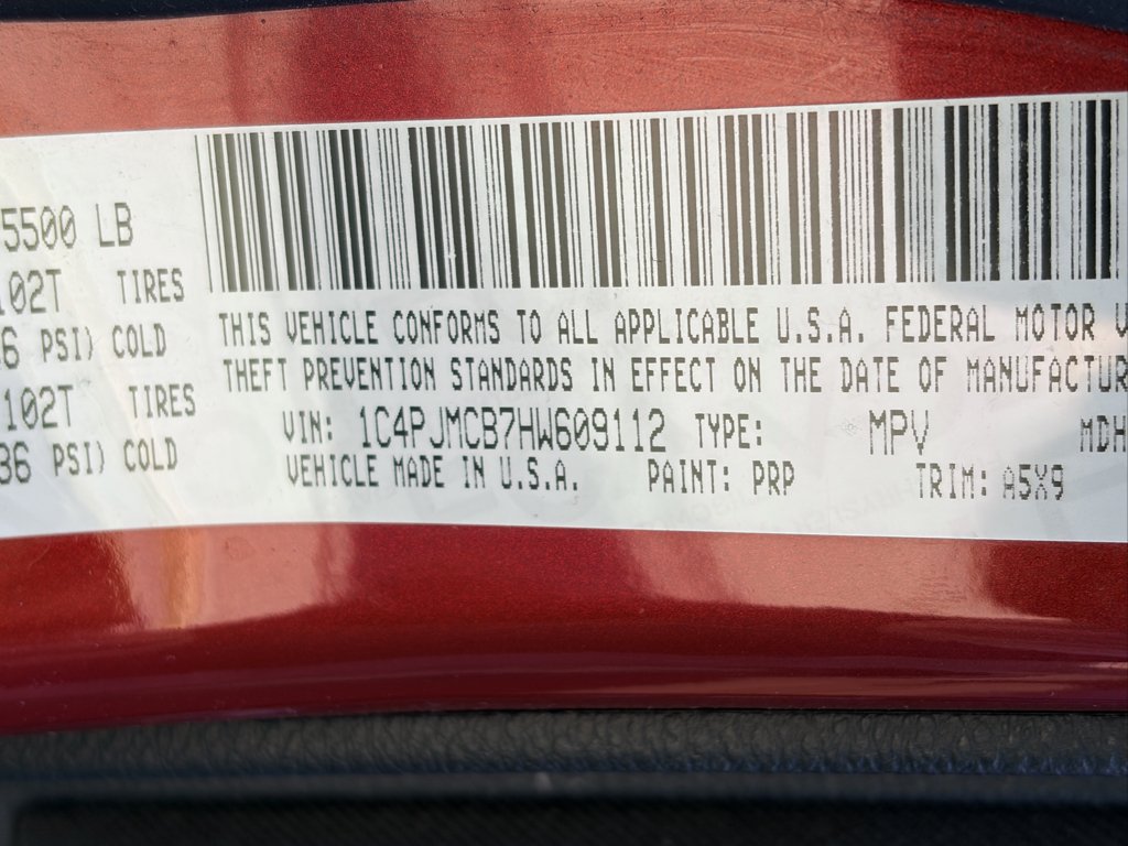 Used 2017 Deep Cherry Red Crystal Pearlcoat Jeep Latitude image 23