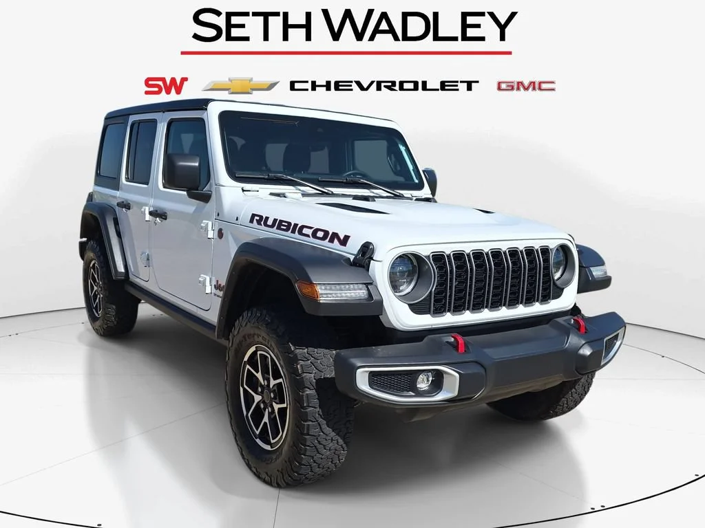 Used 2024 Bright White Clearcoat Jeep Rubicon image 36