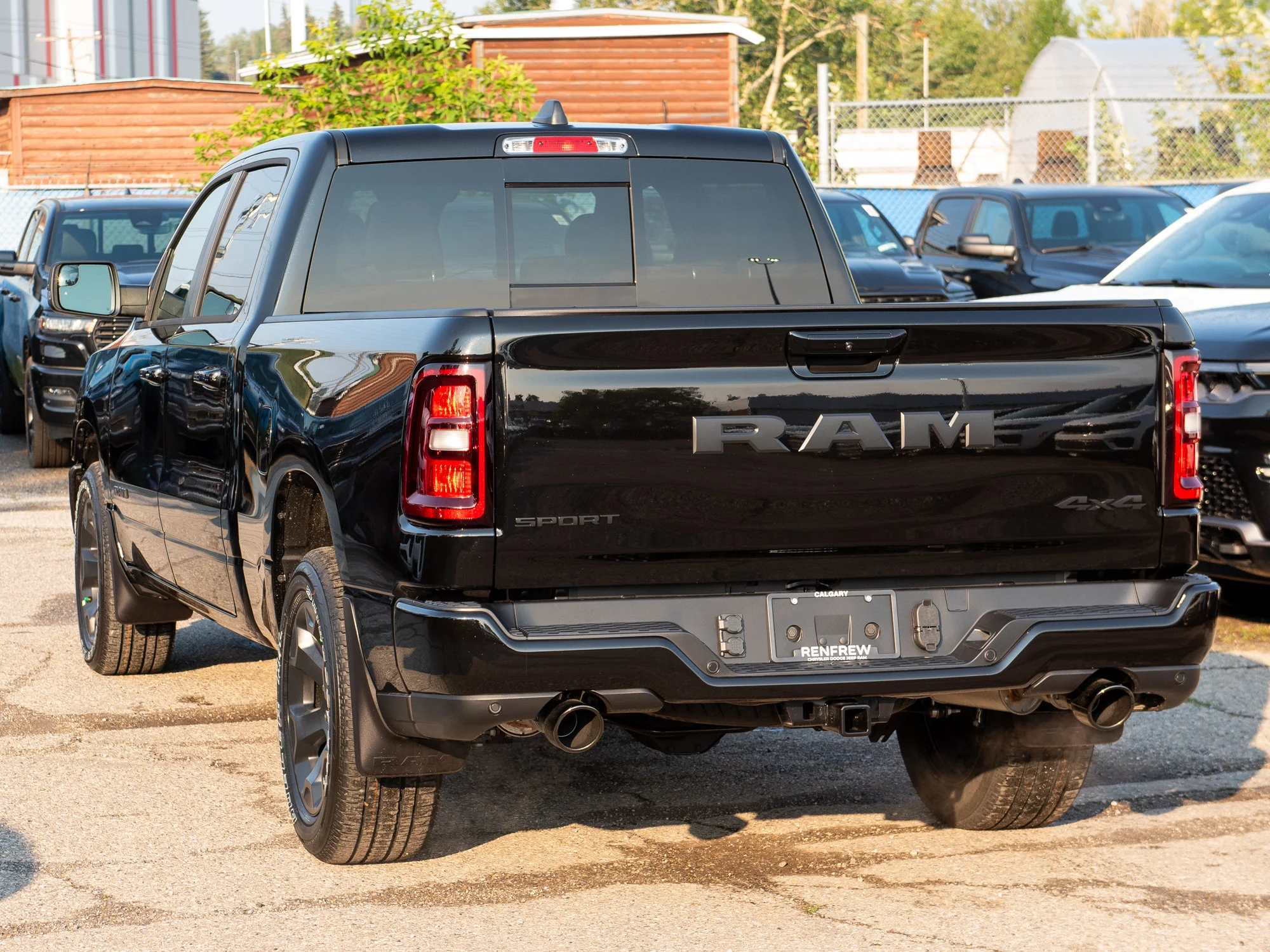 New 2026 Black RAM Sport* Crew Cab 4x4, Panoramic Sunroof, Heated Seats/Wheel, Alpine Audio image 3