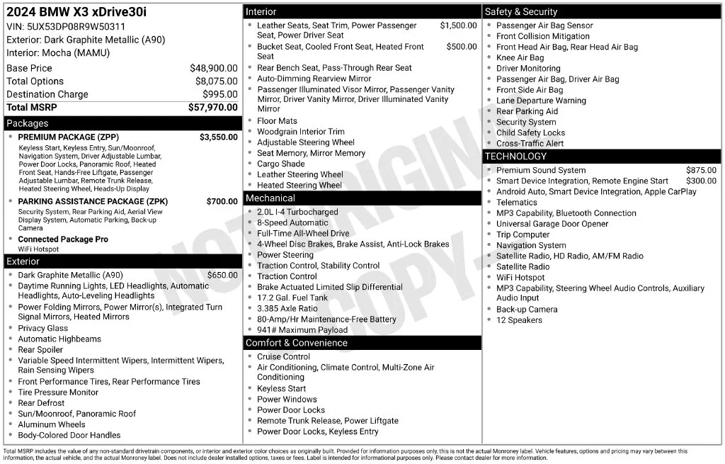 Certified Used 2024 Gray BMW xDrive30i image 2
