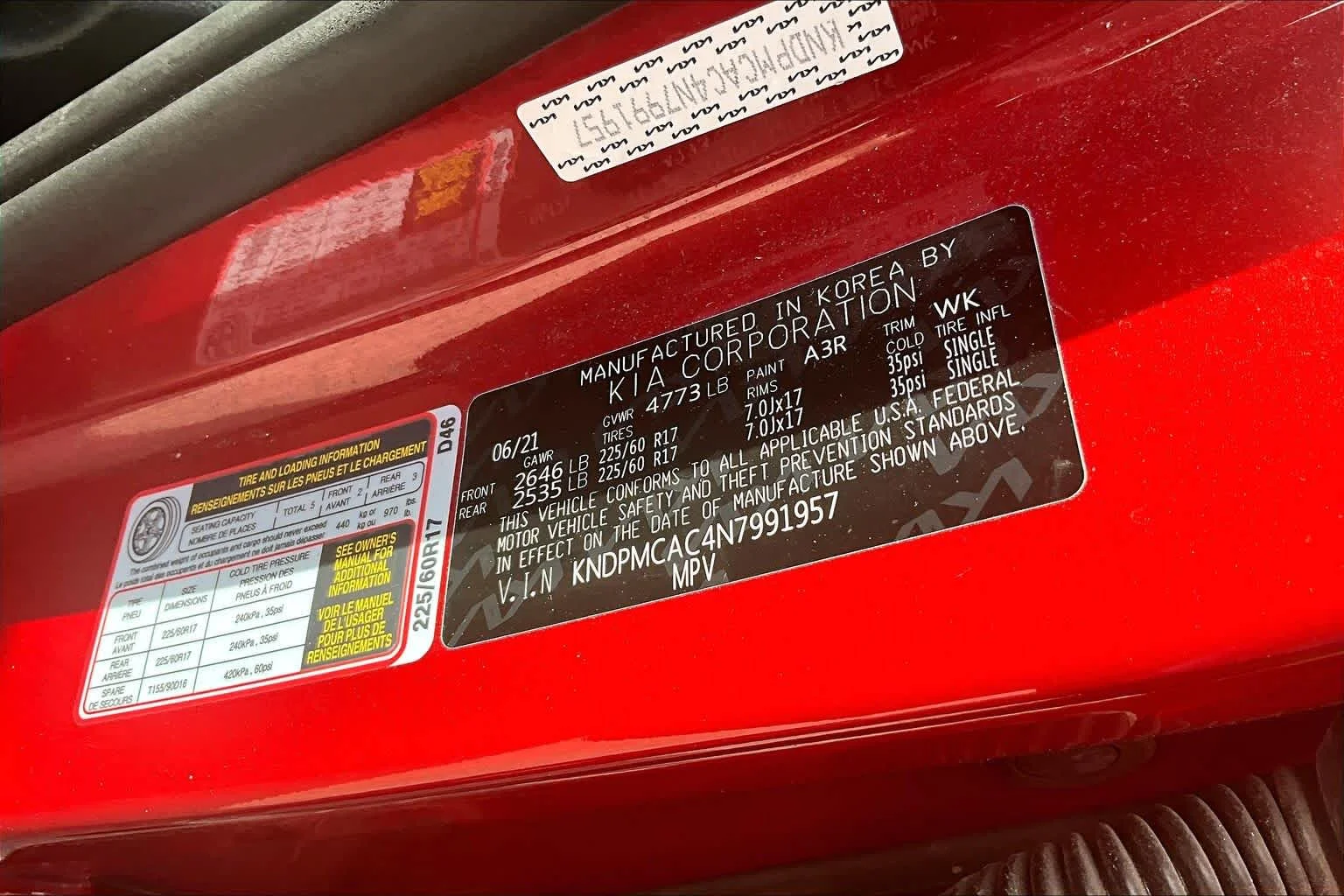 Used 2022 Hyper Red Kia LX image 36